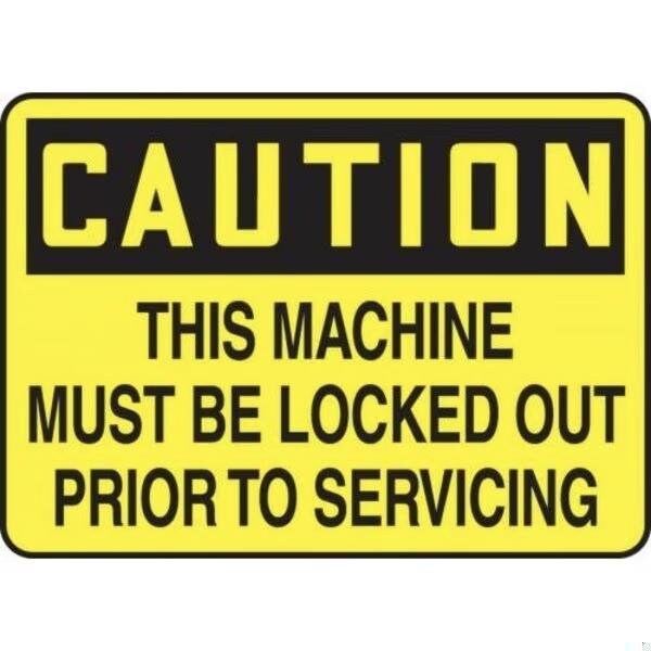 Accuform LOCKOUTTAGOUT SIGN 7 in X 10 in ADHESIVE MLKT623VS - main